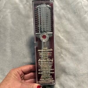 Vintage 1980 Barber‎ King Haircut Tool by Spanel – Unused w/ Box & Pamphlet